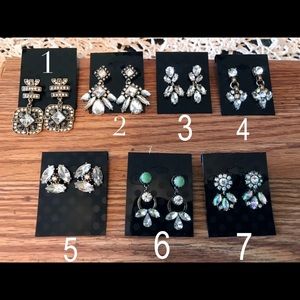 NEW CRYSTAL POST EARRINGS